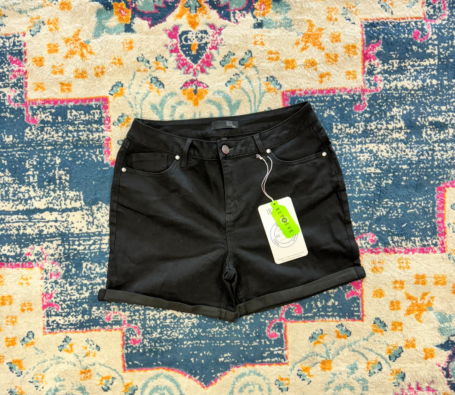 Black Jean Shorts