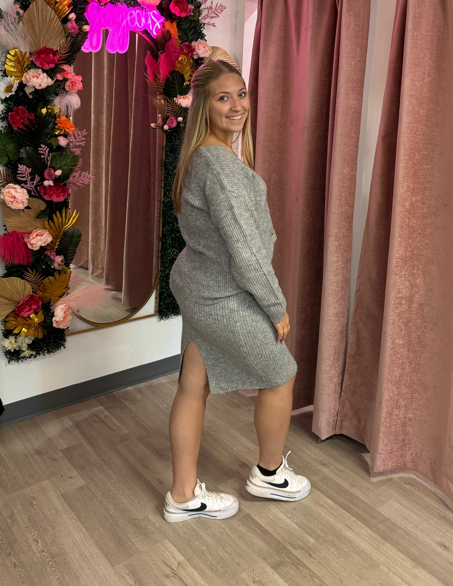 Sweater Skirt Set