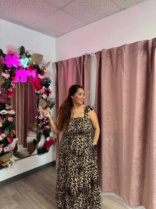 Maxi Cheetah Dress