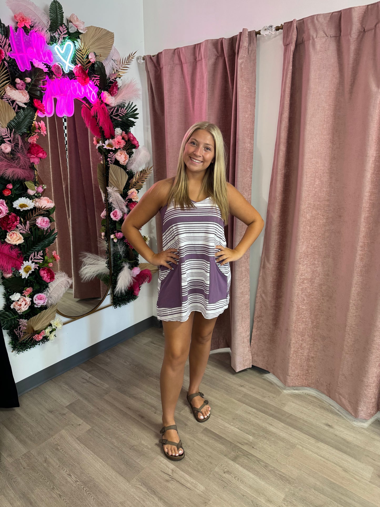 Strip Knit Dress