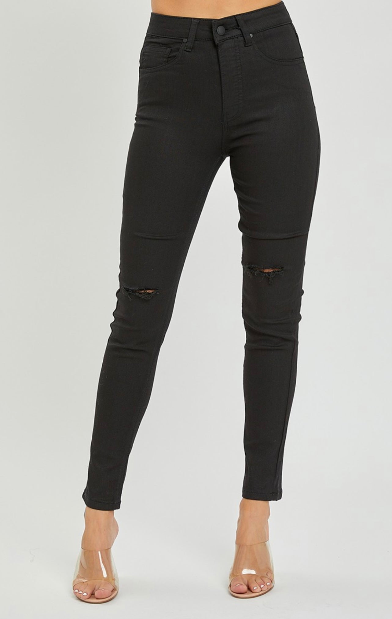Risen Black Skinny Jeans