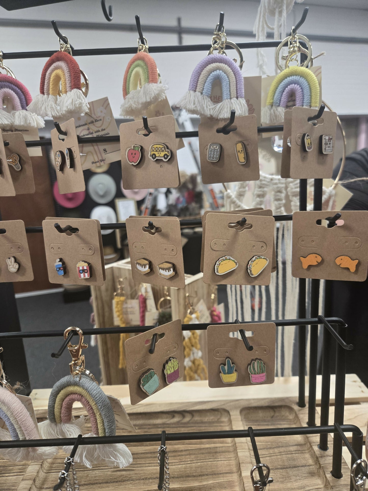 Wooden Stud Earrings