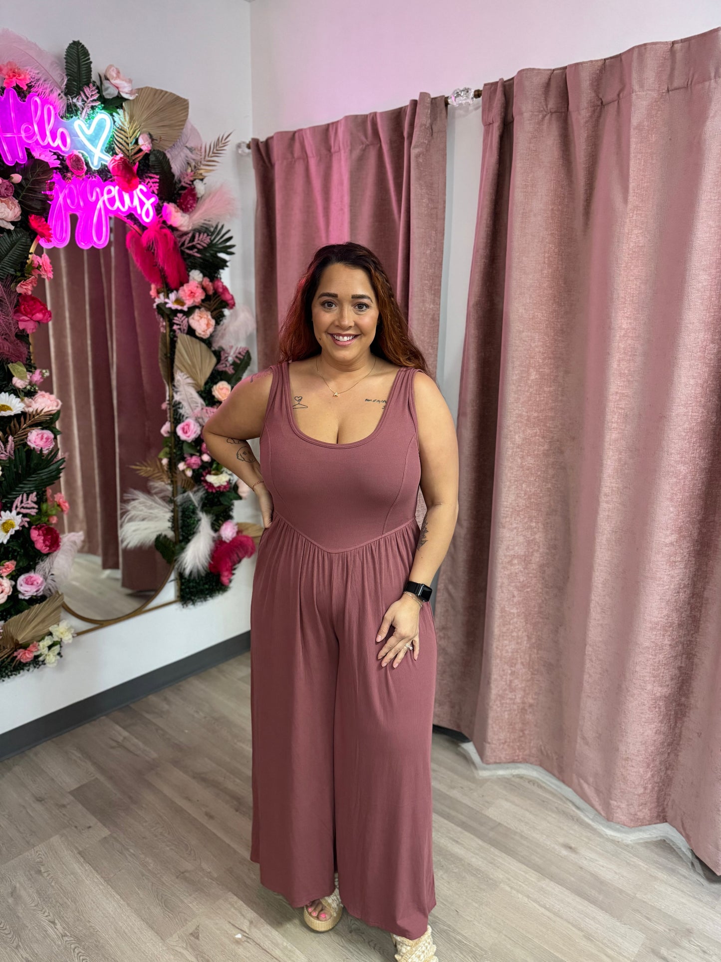 Cool Mauve Jumpsuit