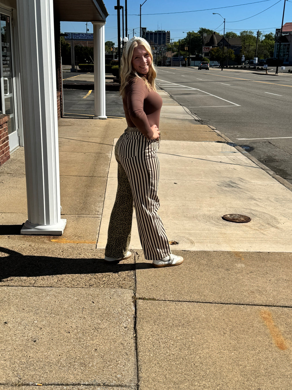 Cheetah Strip Jeans