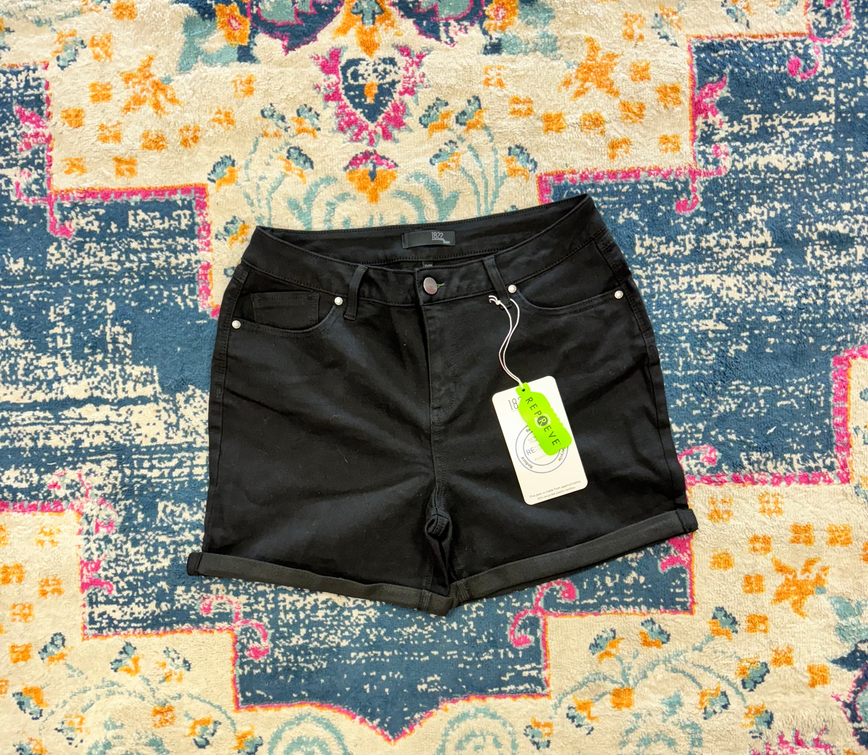 Black Jean Shorts