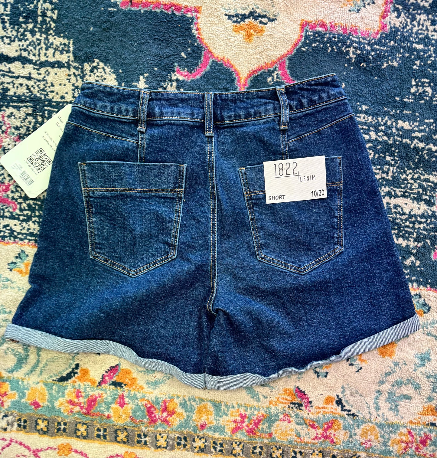 Utility Denim Shorts