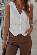 Hollow Floral Vest