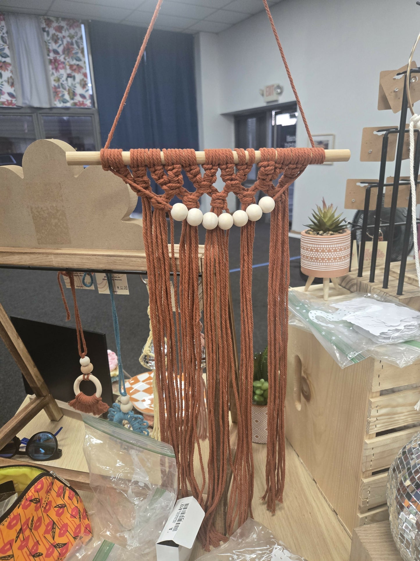 Medium Macrame-Single Color w Bead