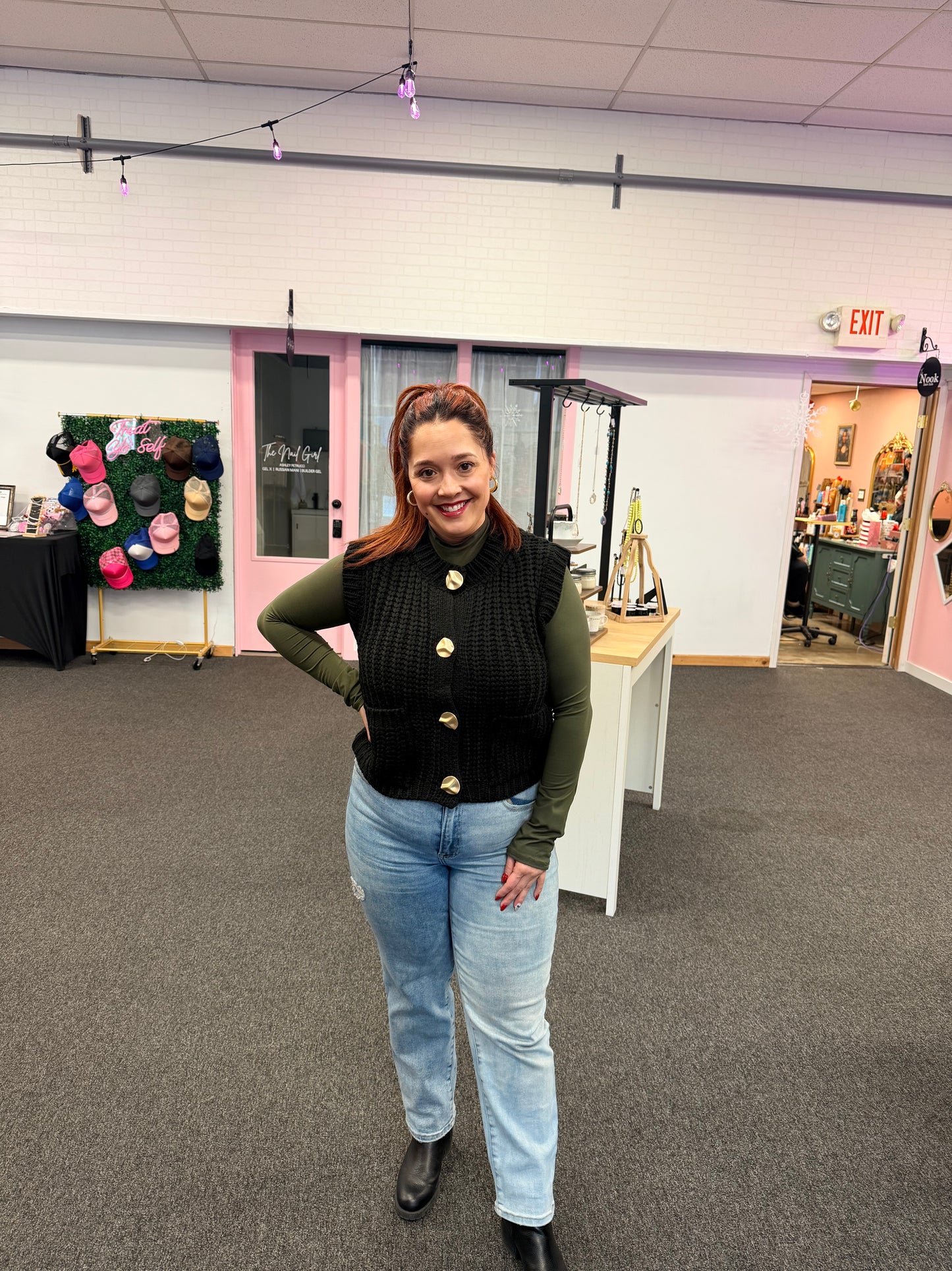 THE Gold Button Vest