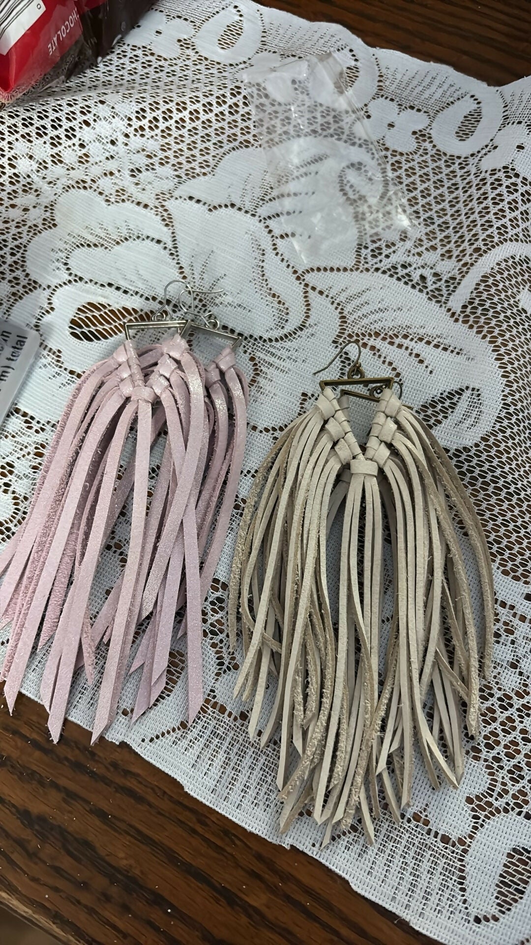 Little Blue Boutique Hand Cut Leather Fringe