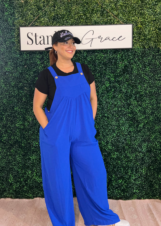Babe in Blue Jumpsuit