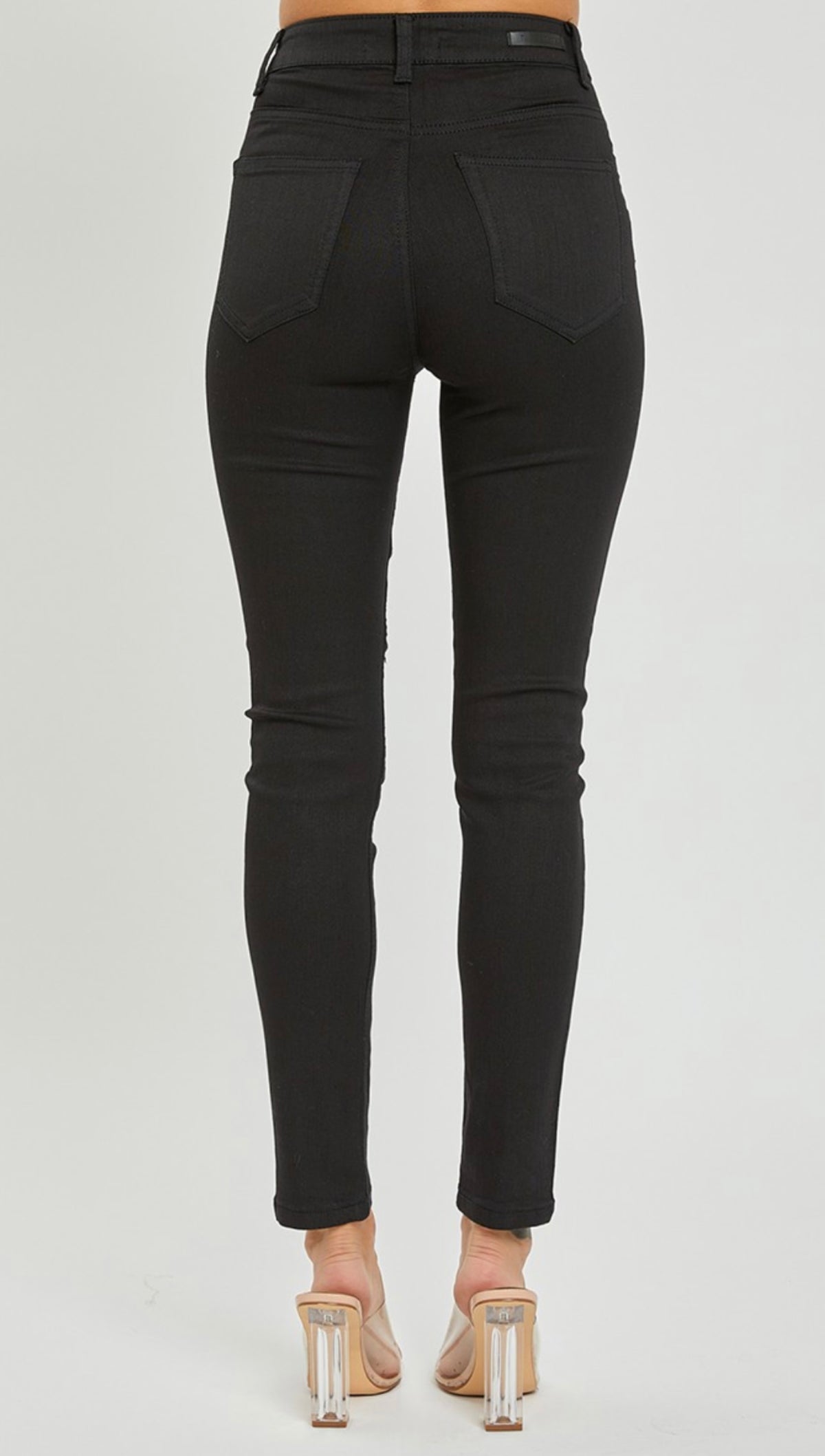 Risen Black Skinny Jeans