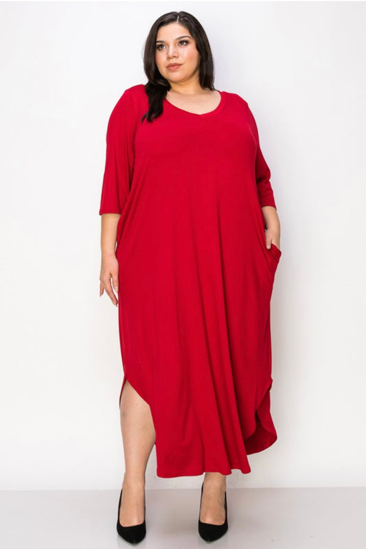Red Maxi With Pockets