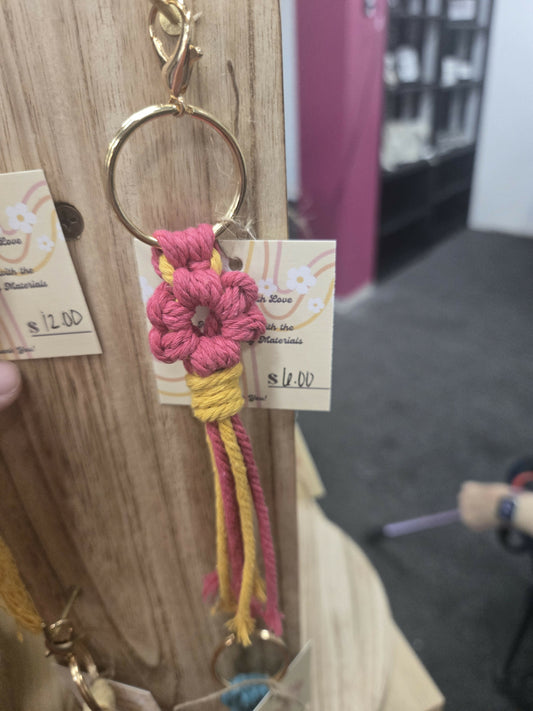 Single Flower Keychain